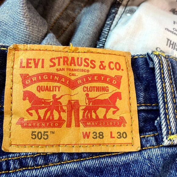 Levi Strauss & Co. 505 Denim‎ Blue Jeans Mens Size 38 x 30 - Picture 3 of 13